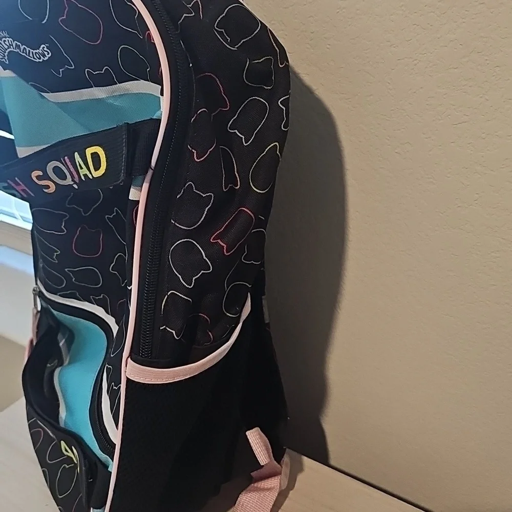 Squishmallows Black and Multicolor Backpack